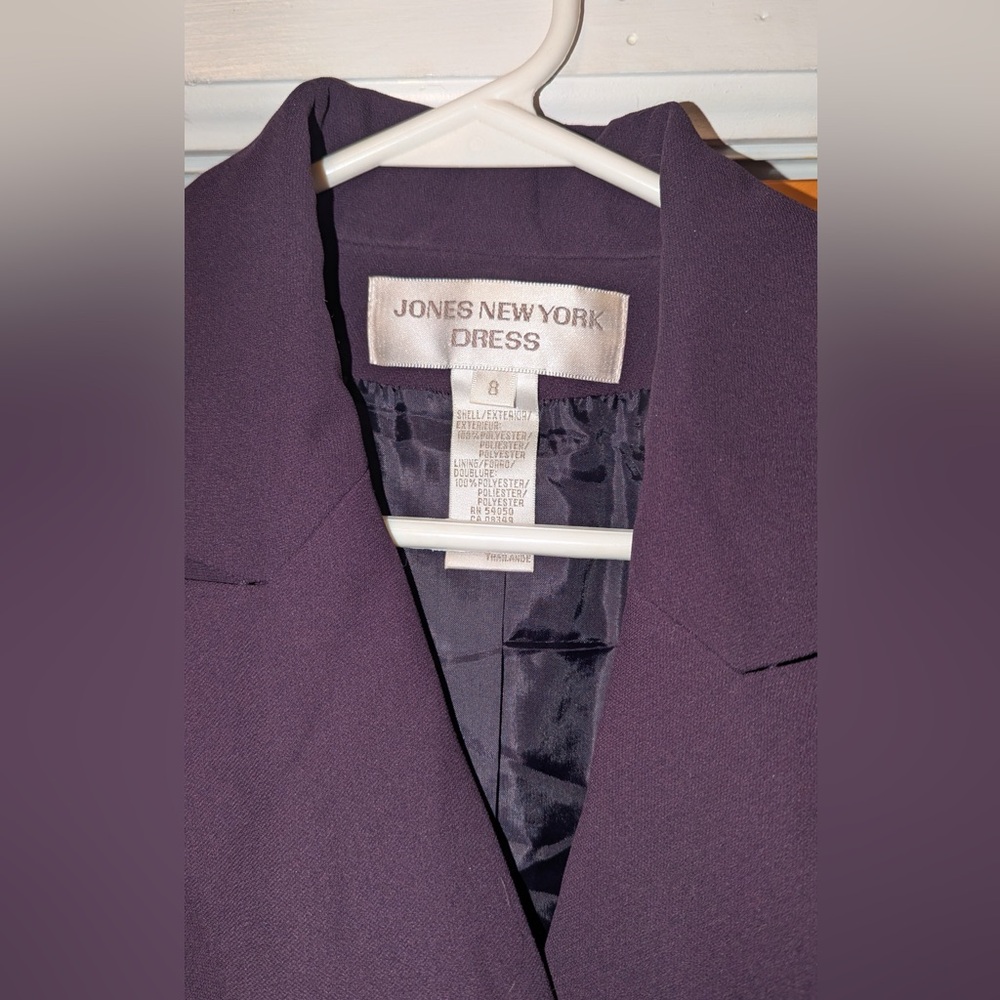 Jones New York Deep Purple Wrap Dress - vintage
